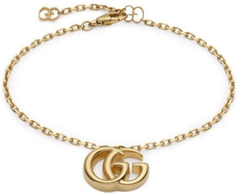 gucci yba501676001017|Gucci GG Size 17 18K Yellow Gold Women's Bracelet .